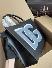 Dolce & Gabbana Daily Shopper DG Logo Print Black Size 37x28x11.5 cm - 4