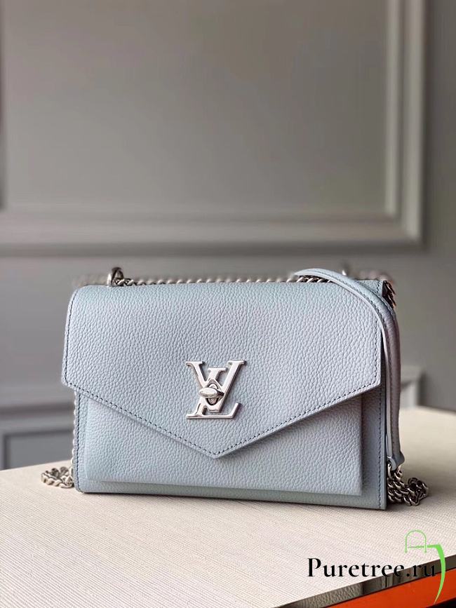 Louis Vuitton Mylockme Chain Light Khaki Gray Size 22.5 x 17.0 x 5.5 - 1