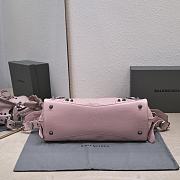 BALENCIAGA Motocross Giant Covered Brogues City Bag In Pink - 6