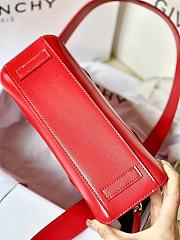 Givenchy Mini Antigona Stretch bag in Box leather Red - 5