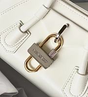 Givenchy Mini Antigona Stretch bag in Box leather White - 4