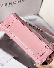 Givenchy Mini Antigona Stretch bag in Box leather Pink - 6