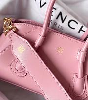 Givenchy Mini Antigona Stretch bag in Box leather Pink - 5