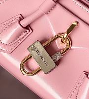 Givenchy Mini Antigona Stretch bag in Box leather Pink - 3