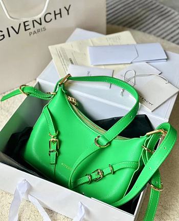 GIVENCHY | Mini Voyou bag in leather Green