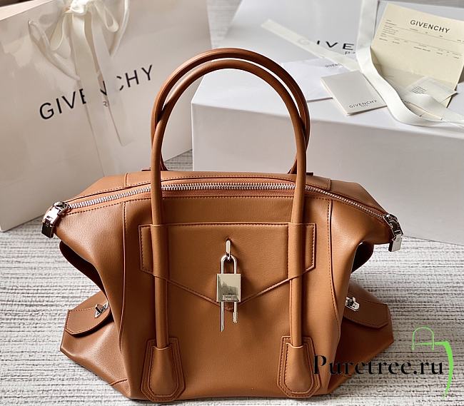 GIVENCHY | Antigona Soft medium leather bag Brown - 1