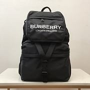 BURBERRY | Logo print backpack Size 27x14x41 cm - 1