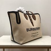 BURBERRY | Women The Medium Soft Cotton Canvas Belt Bag-Beige - 5