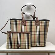 BURBERRY | Large London Tote Bag Size In Archive Beige/Brown - 1