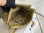CHANEL|22 Hand Bag In Green Gold Hardware Size 19x20x6 cm - 5