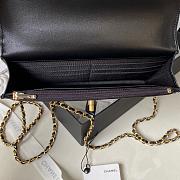 Chanel 22A Vintage Mini Flap Bag With Chamr In Black - 4