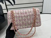 CHANEL | Vintage Classic Double Flap Bag In Pink/White Size 20 cm - 6
