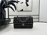 CHANEL | Vintage Classic Double Flap Bag In Black/White Size 20 cm - 1