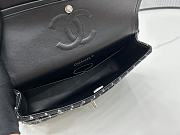 CHANEL | Vintage Classic Double Flap Bag In Black/White Size 20 cm - 4