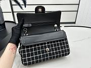 CHANEL | Vintage Classic Double Flap Bag In Black/White Size 20 cm - 3
