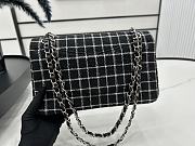 CHANEL | Vintage Classic Double Flap Bag In Black/White Size 20 cm - 2