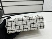 CHANEL | Vintage Classic Double Flap Bag In White/Black Size 20 cm - 2