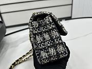 CHANEL Mini Flap Bag In White/Black Size 20 cm - 4