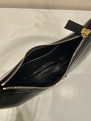 PRADA | Arqué leather shoulder bag in black - 6