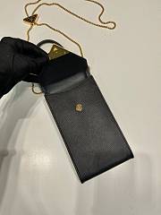 PRADA | Saffiano leather mini-bag in black size 10.5x18x3 cm - 5