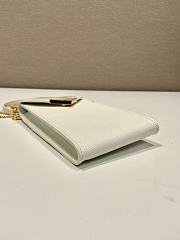 PRADA | Saffiano leather mini-bag in white size 10.5x18x3 cm - 6