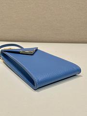PRADA | Saffiano leather mini-bag in light blue size 10.5x18x3 cm - 4