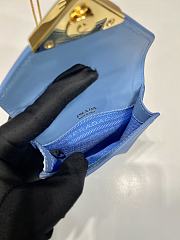 PRADA | Saffiano leather mini-bag in light blue size 10.5x18x3 cm - 5