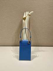 PRADA | Saffiano leather mini-bag in light blue size 10.5x18x3 cm - 3
