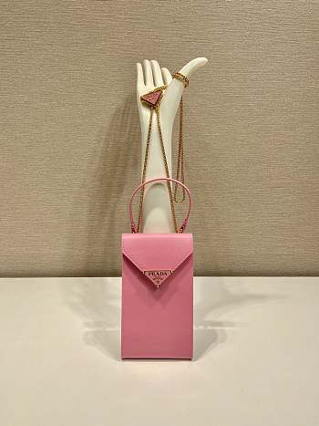 PRADA | Saffiano leather mini-bag in petal pink size 10.5x18x3 cm