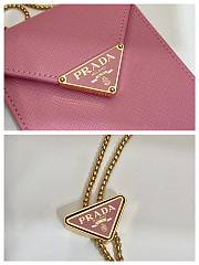 PRADA | Saffiano leather mini-bag in petal pink size 10.5x18x3 cm - 3