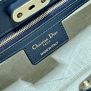 DIOR | Small Key Bag Blue Dior Oblique Jacquard 30x16.5x13 cm - 5