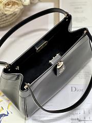 Dior Small Key Bag Black Box Calfskin size 30x16.5x13 cm - 4