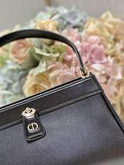 Dior Small Key Bag Black Box Calfskin size 30x16.5x13 cm - 3