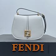 FENDI | C’mon Mini White leather bag Size 21x6.5x15 cm - 1