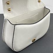 FENDI | C’mon Mini White leather bag Size 21x6.5x15 cm - 5