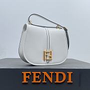 FENDI | C’mon Mini White leather bag Size 21x6.5x15 cm - 6