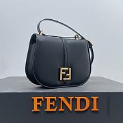 FENDI | C’mon Mini Black leather bag Size 21x6.5x15 cm - 5