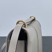 FENDI | C’mon Mini Dove-grey smooth leather and full-grain leather bag  - 5
