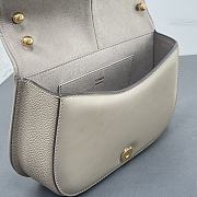 FENDI | C’mon Mini Dove-grey smooth leather and full-grain leather bag  - 2