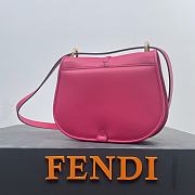 FENDI | C’mon Mini Fuchsia leather bag Size 21x6.5x15 cm - 2