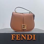 FENDI | C’mon Mini Brown leather bag Size 21x6.5x15 cm - 6