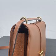 FENDI | C’mon Mini Brown leather bag Size 21x6.5x15 cm - 4