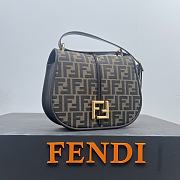 FENDI | C'mon Small Brown FF jacquard fabric bag  - 4