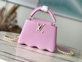 LOUIS VUITON | capucine limited in pink Size 22 cm