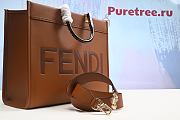 Fendi Sunshine medium black leather brown | 8BH386 - 3