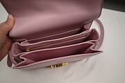 Triomphe Shoulder Bag Shiny Calfskin Pink | 194143 - 2