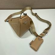 PRADA | Triangle Leather Shoulder Bag Women Sand Beige - 5