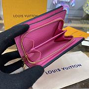 LOUIS VUITTON | Cléa Wallet Monogram Empreinte Leather In Pink - 6