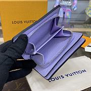 LOUIS VUITTON | Cléa Wallet Monogram Empreinte Leather In Purple - 6