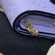 LOUIS VUITTON | Cléa Wallet Monogram Empreinte Leather In Purple - 3